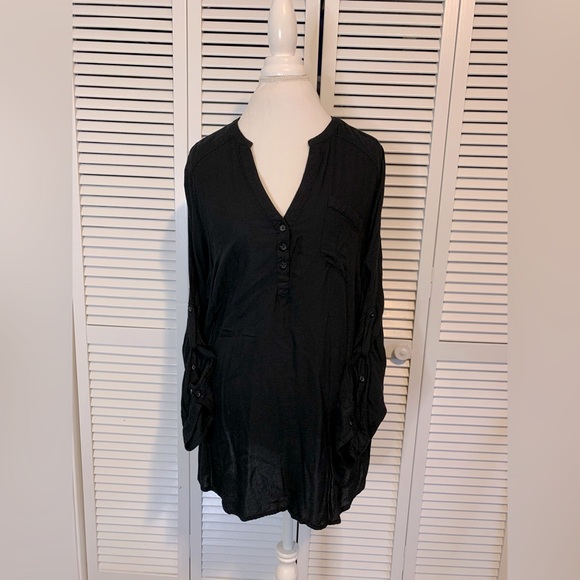 Harper Georgette Pullover 3/4 Sleeve Blouse - Picture 5 of 6